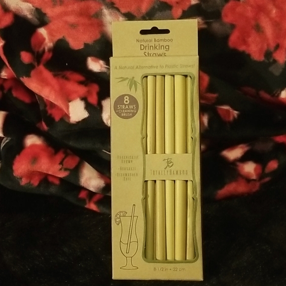 Natural BAMBOO DRINKING Straws - Picture 2 of 6